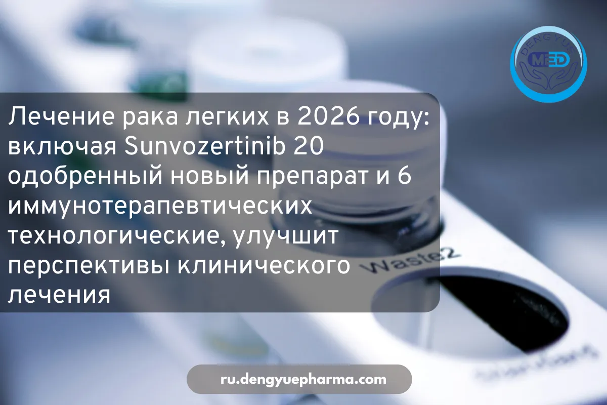 лечение рака легких в 2026 году включая Sunvozertinib 20 одобренный новый препарат и 6 иммунотерапевтических технологические