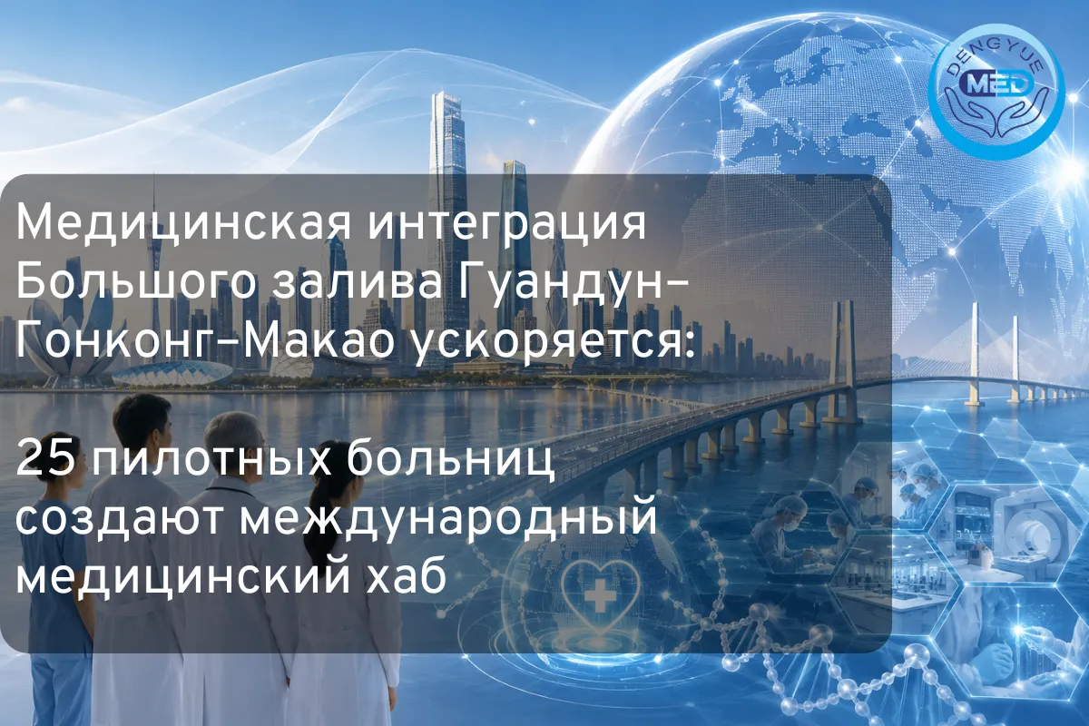 Медицинская интеграция Большого залива Гуандун–Гонконг–Макао ускоряется: 25 пилотных больниц создают международный медицинский хаб