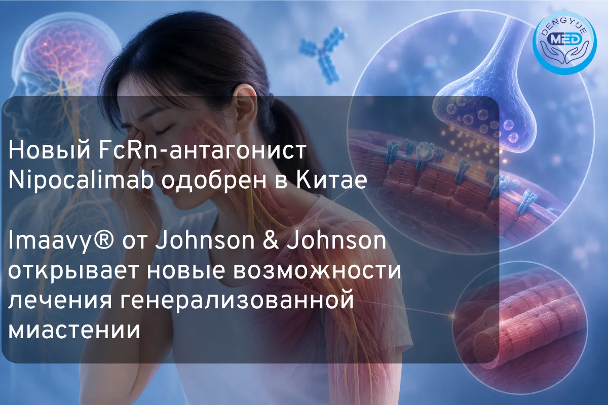 Новый FcRn-антагонист Nipocalimab одобрен в Китае丨Imaavy® от Johnson & Johnson открывает новые возможности лечения генерализованной миастении